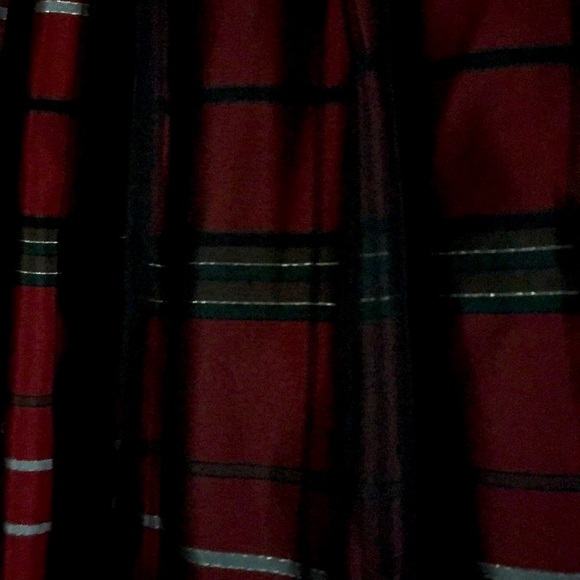 Pippa & Julie red plaid sparkly belted dress 6X - Picture 3 of 6